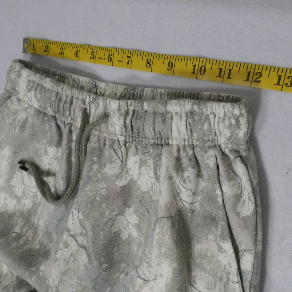 Blue Riot xo Womens Sweatpants M Gray Snow Camo Wide Leg Loungewear Athleisure